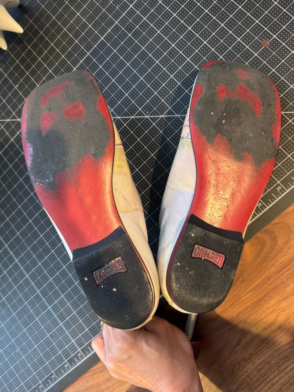 Camper Twins slip-on shoes featuring a landscape art print size 37 - Picture 4 of 7